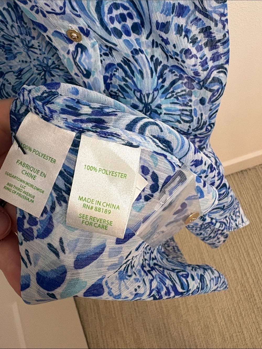 Lily Pulitzer Natalie Maxi Cover Up - Picture 9 of 9